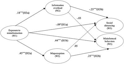 Consequences of Online Misinformation on COVID-19: Two Potential Pathways and Disparity by eHealth Literacy